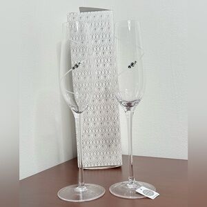 Swarovski Elegant Crystal Champagne Flutes